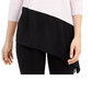 Alfani Women's Colorblocked Asymmetrical Top Pink Size Small