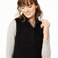 Charter Club Women's Sleeveless Vest Sweater Black Size Petite Medium
