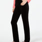 Charter Club Women's Lexington Tummy Control Corduroy Pants Black Size 18X4.5