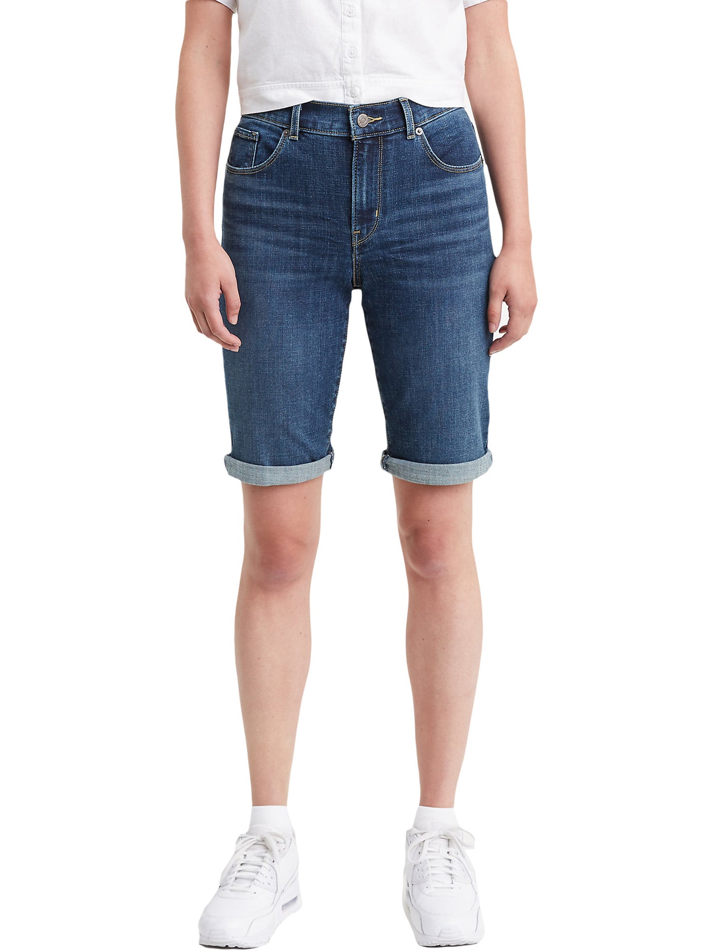 Levi's Women's Bermuda Shorts Blue Size 8