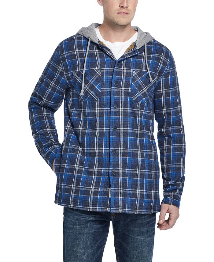 Weatherproof Vintage Men's Plaid Jacket Blue Size Medium