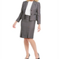 Le Suit Women's Pleated Hem Skirt Suit Black Size 2 Petite
