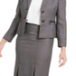 Le Suit Women's Pleated Hem Skirt Suit Black Size 2 Petite