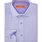 Tallia Men's Striped Houndstooth Button Down Shirt Purple Size 34-35
