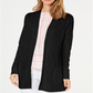Charter Club Women's Cotton Long Cardigan Black Size Large