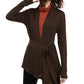 INC International Concepts Women's Metallic Cardigan Brown Size XX-Large