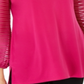JM Collection Women's Puff Sleeve Top Pink Size Small