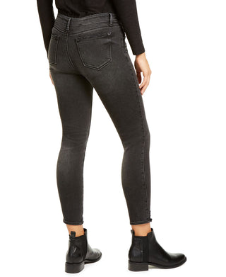 Vigoss Jeans Women's Marley Exposed Button Skinny Jeans Black Size 24