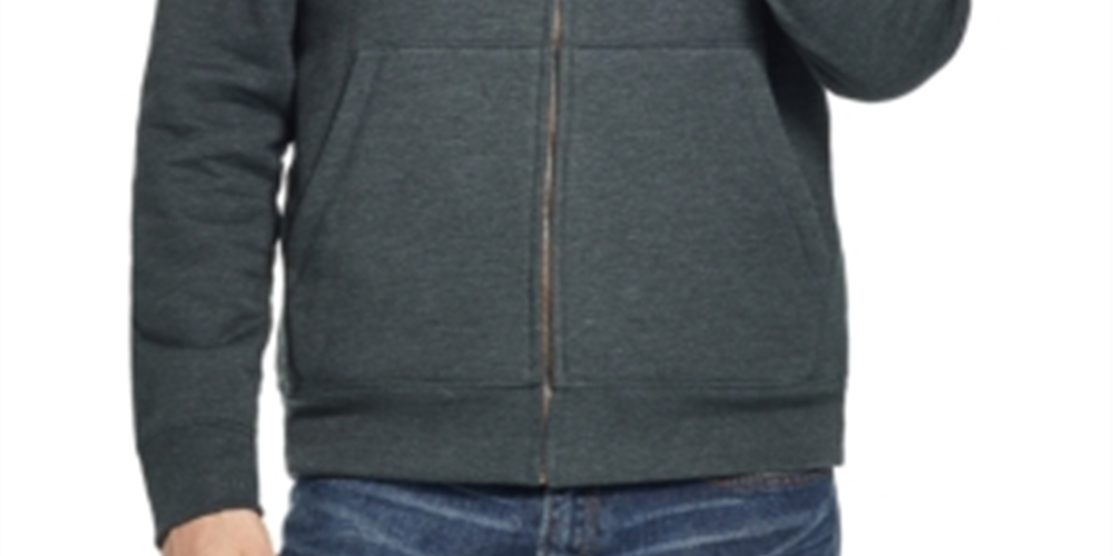 Weatherproof Vintage Men's Fleece Lined Hoodie Green Size XL