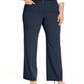 Alfani Women's Plus Curvy Fit Slimming Bootcut Pants Blue Size 16