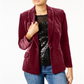 INC International Concepts Women's Velvet Blazer Brown Size L