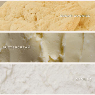 Sugar Cookies Fluted Soy Candle - Ribbed Glass Jar - 12 oz