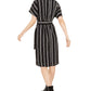 Alfani Women's Striped Tie Waist Dress Black Size Petite Large