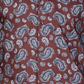 Bar III Men's Max Cotton Paisley Dress Shirt Burgundy Size S