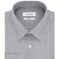 Calvin Klein Men's Steel Classic Regular Fit Non Iron Performance Stretch Stripe Dress Shirt Blue Size 16.5X34-35