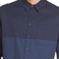 Dkny Men's Two Tone Gingham Shirt Blue Size Small