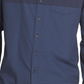 Dkny Men's Two Tone Gingham Shirt Blue Size Small