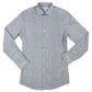 Bar III Men's Patterned Collared Slim Fit Dress Shirt Gray Size 32-33