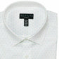 Alfani Men's White Geometric Collared Slim Fit Dress Shirt White Size 16.5- 32/33