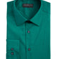 Alfani Men's Slim Fit Performance Stretch Easy Care Solid Dress Shirt Green Size 15.5x34-35