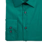 Alfani Men's Slim Fit Performance Stretch Easy Care Solid Dress Shirt Green Size 15.5x34-35