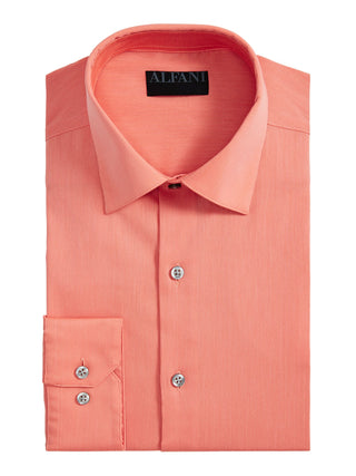 Alfani Men's Regular Fit Officewear Button Down Shirt Tangerine Size 2XL