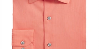 Alfani Men's Regular Fit Officewear Button Down Shirt Tangerine Size 2XL