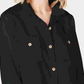Charter Club Women's Utility Shirt Black Size Medium