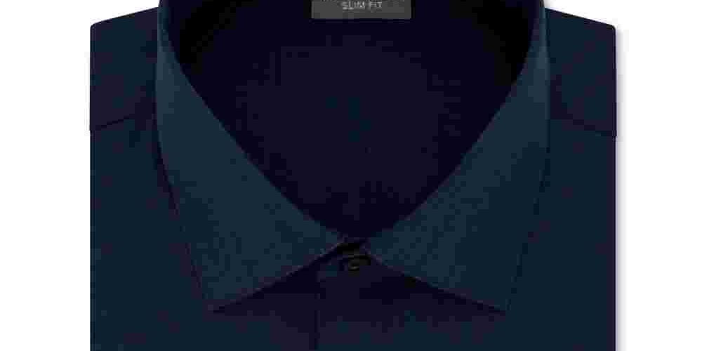 Kenneth Cole Men's Collared Dress Shirt Blue Size 15X32X33