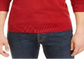 Lacoste Men's V Neck Sweater Red Size 3XL
