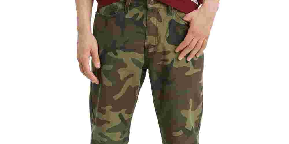 Levi's Men's 541 Athletic Fit Camo Jeans Green Size 40X32