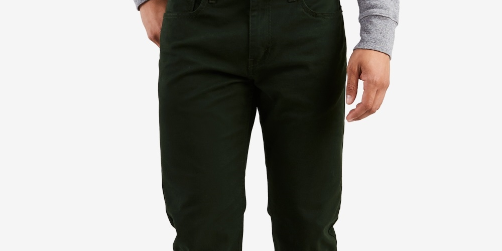 Levi's Men's 502 Regular Taper Soft Twill Jeans Green Size 32X30