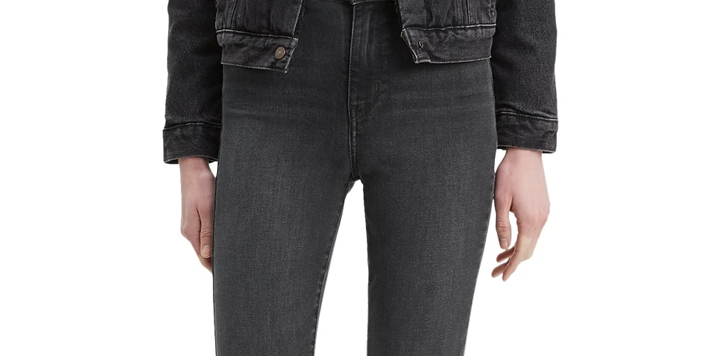 Levi's Women's 721 High Rise Skinny Ankle Jeans Black Size 25