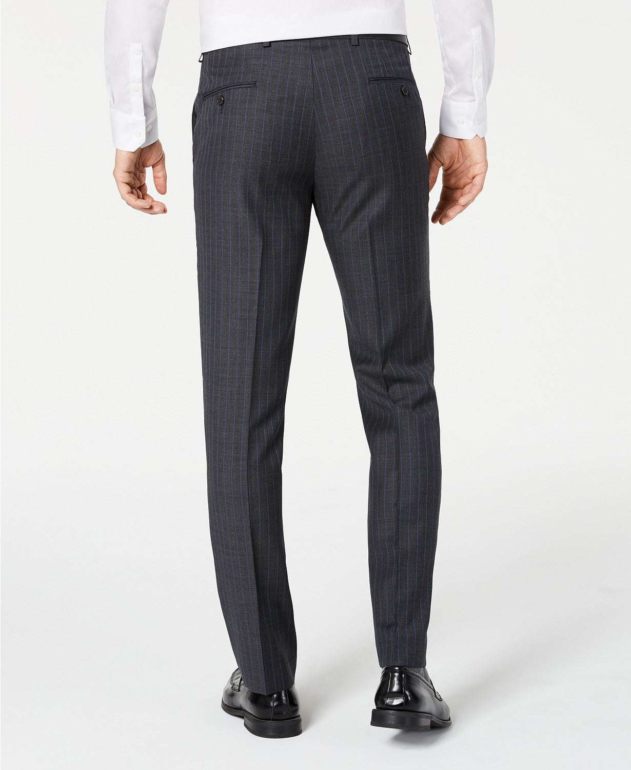 Ralph Lauren Men’s Classic Fit UltraFlex Stretch e Stripe Suit Pants Black Size 30X30