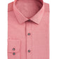 Bar III Men's Polka Dot Collared Classic Fit Cotton Dress Shirt Red Size 16-16.5