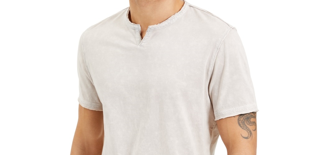 INC International Concepts Men's Row Tie Dye T-Shirt Gray Size XX-Large