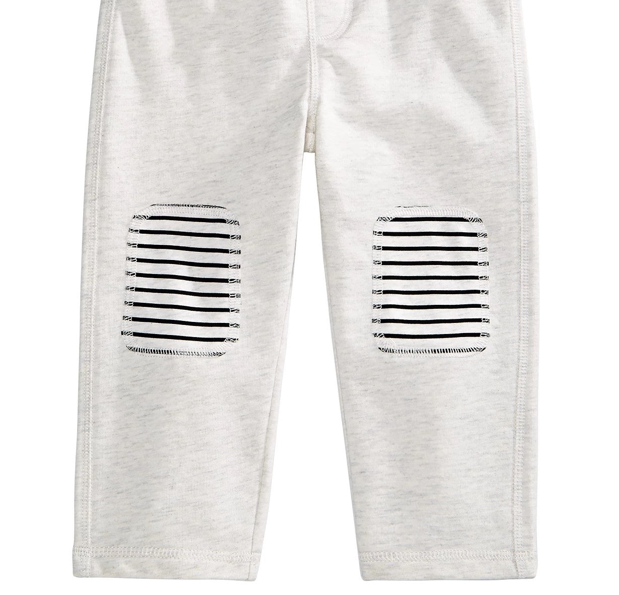 First Impressions Baby Boys Knee-Patch Jogger Pants White Size 12MOS