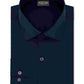 Kenneth Cole Reaction Men's The Flex Slim Fit Wrinkle Free Dress Shirt Navy Size 34-35