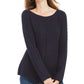 Style & Co Women's Ribbed Knit Sweater Navy Size Large