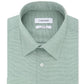 Calvin Klein Men's Steel Classic/Regular Non-Iron Stretch Performance Dress Shirt Green Size 34-35