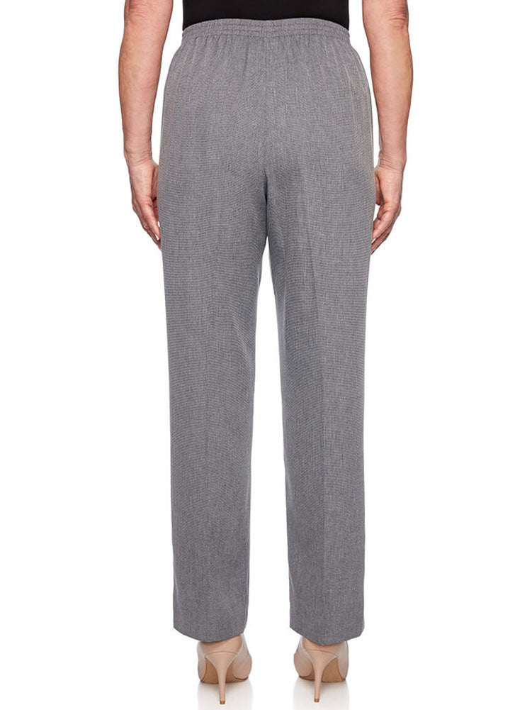 Alfred Dunner Women's Boardroom Proportioned Pants Polyester Gray Size 10