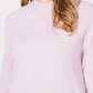 Karen Scott Women's Mock Neck Sweater Pink Size Petite L