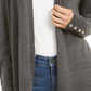 Charter Club Women's Open-Front Cardigan Gray Size X-Small