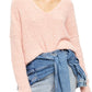 Free People Women's Finder Keepers V-Neck Sweater Orange Size X-Small