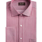 Tasso Elba Men's Classic/Regular-Fit Non-Iron Supima Cotton Herringbone Solid French Cuff Dress Shirt Red Size 34-35