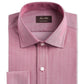 Tasso Elba Men's Classic/Regular-Fit Non-Iron Supima Cotton Herringbone Solid French Cuff Dress Shirt Red Size 34-35