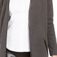 Charter Club Women's Milano Cotton Open-Front Cardigan Gray Size X-Small