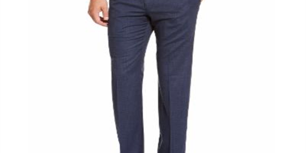 Ralph Lauren Men's Classic Fit UltraFlex Stretch Plaid Dress Pants Blue Size 32X32