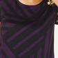 Alfani Women's Printed Round-Hem T-Shirt Purple Size Petite