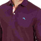 Tommy Bahama Men's Long Sleeve Polo Shirt Purple Size Large